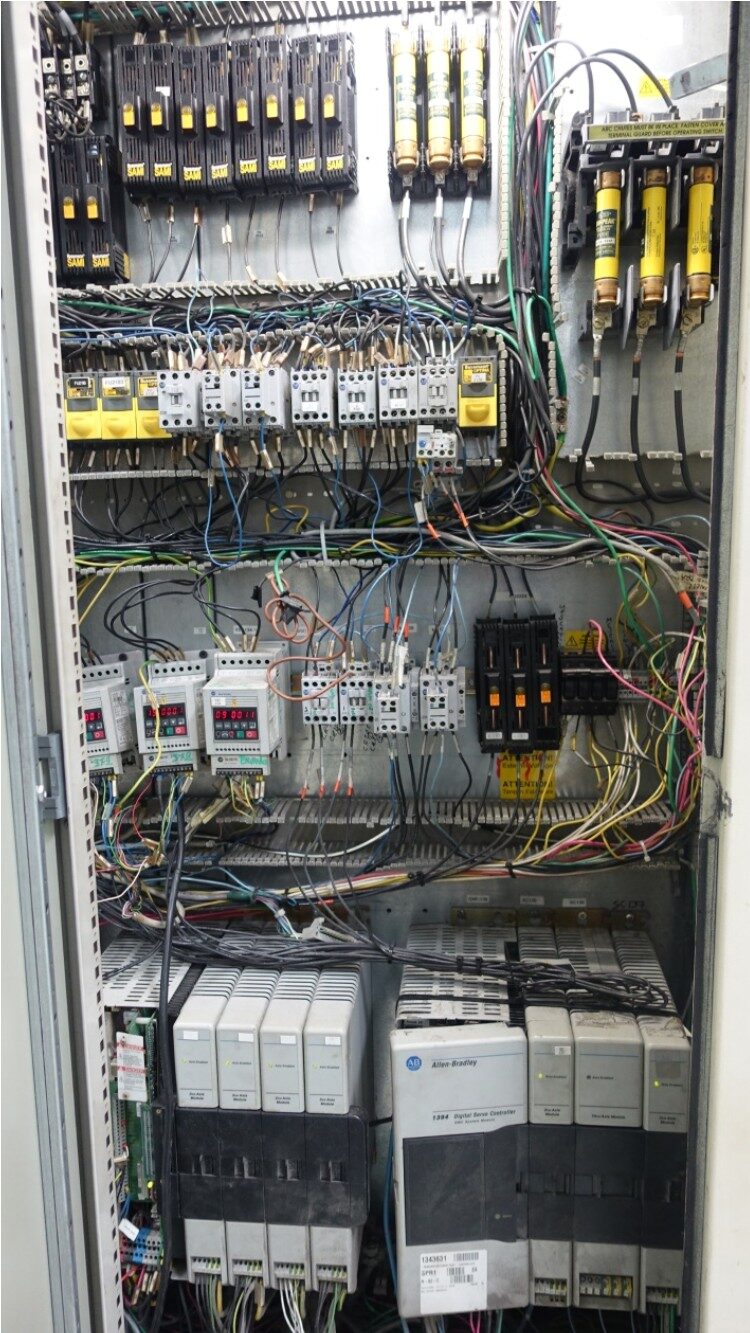 Original obsolete 1394 servo drive panel before migration