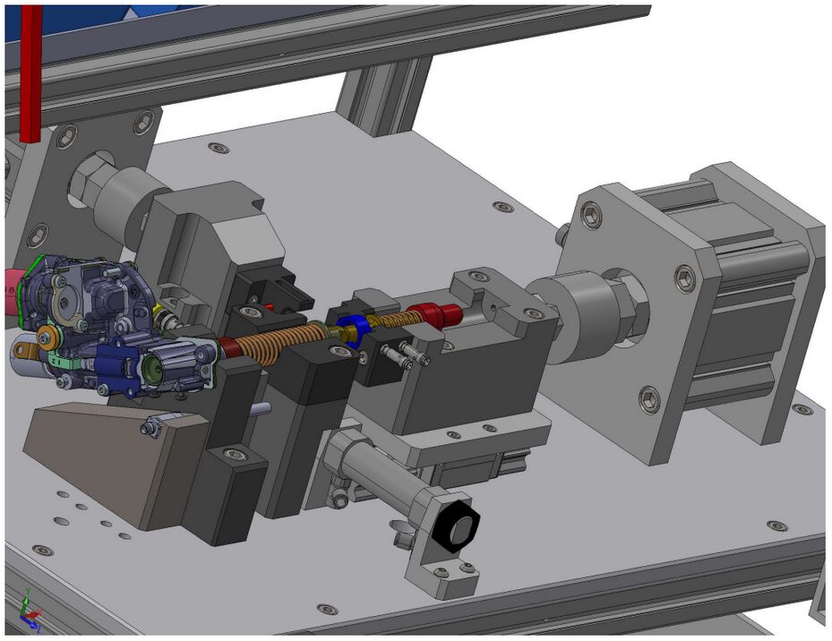 CAD design of the dowel pin and retaining ring press tooling