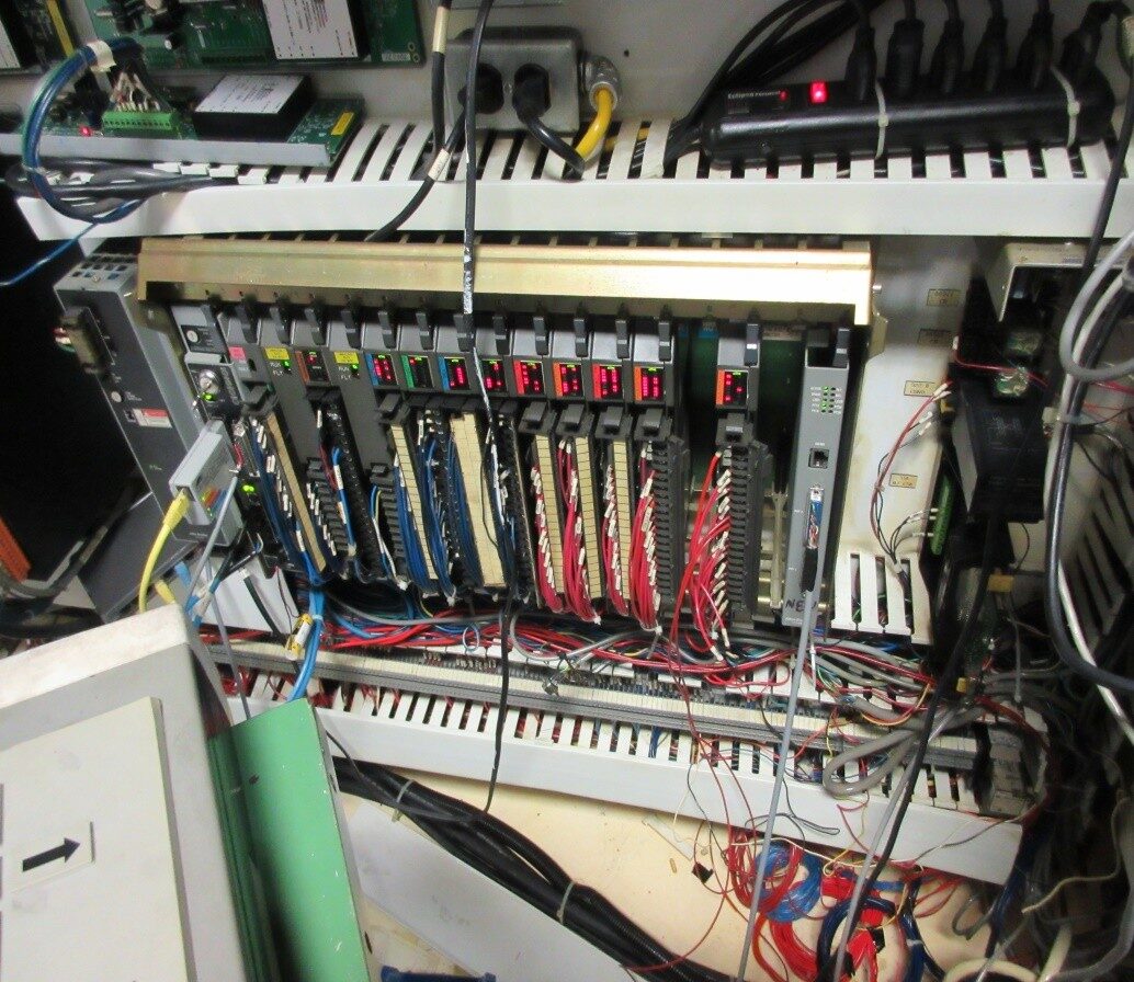 Original PLC5-based control cabinet before migration